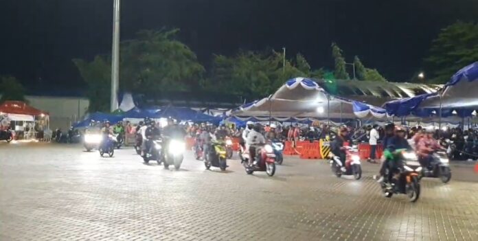 Pemudik Motor di Pelabuhan Ciwandan
