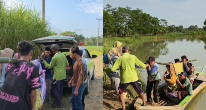 Ibu Hamil Naik Perahu