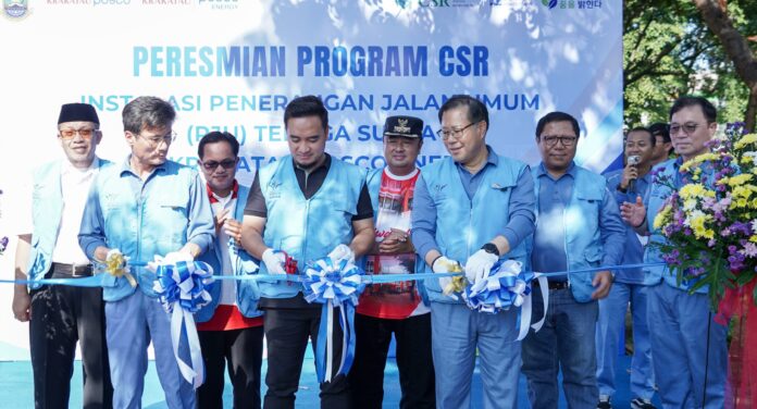 Peresmian PJU Krakatau Posco