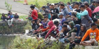 Ribuan Warga Serbu Mancing Juare di Danau Pemkot Cilegon, HUT ke-27 Makin Meriah! Mancing HUT Cilegon