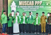 Buka Muscab PPP Banten, Mardiono Tegaskan Politik Harus Perjuangkan Kepentingan Umat PPP Banten