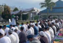 Suasana Haru di Lapas Cilegon Saat Shalat Idul Adha, Warga Binaan Menangis dalam Doa Lapas Cilegon