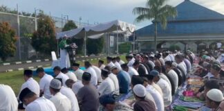 Suasana Haru di Lapas Cilegon Saat Shalat Idul Adha, Warga Binaan Menangis dalam Doa Lapas Cilegon
