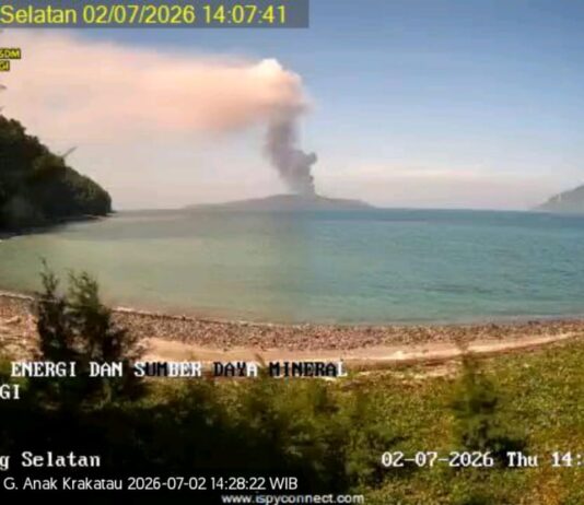 Aktivitas Anak Krakatau Menurun, Status Siaga Tetap Berlaku, Warga Banten Diminta Tak Percaya Isu Tsunami Gunung Anak Krakatau