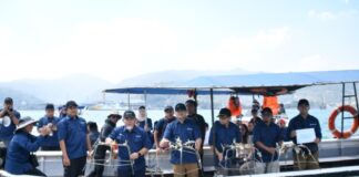 Pelindo Banten Tanam 225 Terumbu Karang di Pulau Merak Besar, Dukung Ekosistem Laut dan Nelayan Jajaran PT Pelindo Regional 2 Banten bersama LAZ