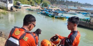 Pemilik Bagan Hilang di Perairan Bagedur Lebak, Tim SAR Gabungan Lakukan Pencarian Pencarian Korban Tenggelam