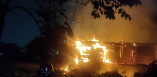 Kebakaran di Jombang Cilegon, 10 Bedeng Kontrakan Ludes Dilalap Api Kebakaran