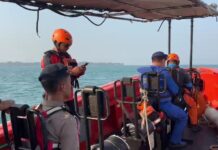 Hari ke-9, 22 Kapal SAR Sisir Selat Sunda Cari 8 Korban Speed Boat Hilang Pencarian SAR