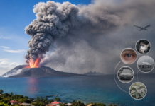 Abu Vulkanik Anak Krakatau Bisa Terbawa Angin Jauh, Warga Perlu Tahu Risikonya Ilustrasi Anak Krakatau